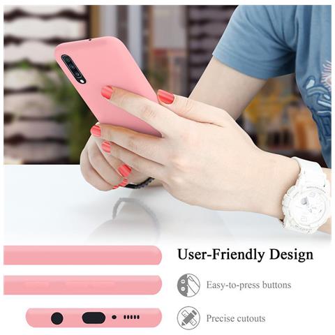 Custodia Compatibile Con Samsung Galaxy A70 / A70s In Liquid Rosa - Coperchio Protettivo In Silicone Tpu Flessibile - Foto 10