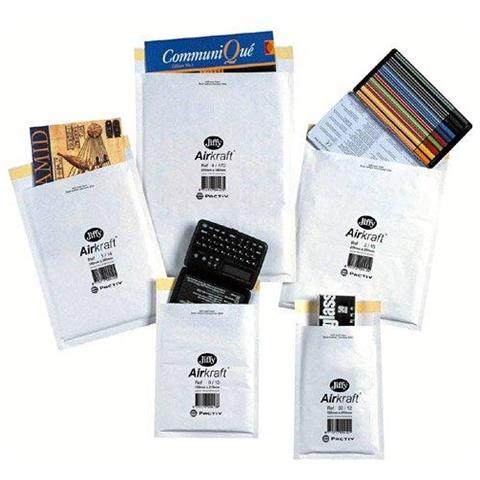 Jl-5 260 X 345 Millimetri Airkraft Leggero Borsa Postale Per Libri (size 5) Bianco Confezione Di 50 - Foto 1