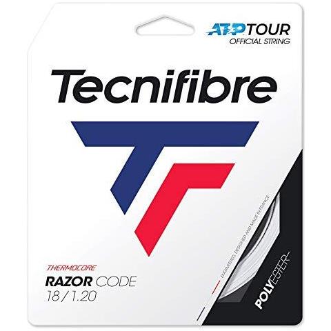 Codice Razor Bianco 12m Tennis String Set In Monofilamento Di Bianco Unisexadult Bianco 120 - Foto 1