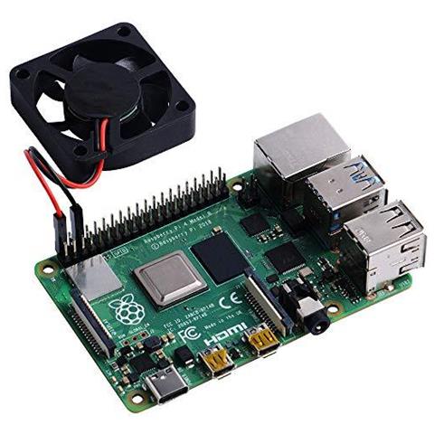 4pcs Lampone Pi 4 Ventola Silenziosa Lampone Pi Ventilatore 40x40x10mm 4010 Ventilatore Di Cc 5v 3.3v Senza Spazzola Cpu Ventola Radiatore Per Raspberry Pi 4 Modello B Lampone Pi 3b 3b 2b (nero)  - Foto 3