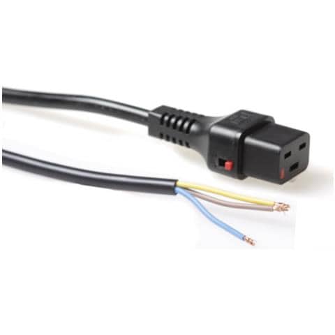 3.0m C19 female - Open end, C19 coupler, Femmina, 3m, 230V, 16A - Foto 1