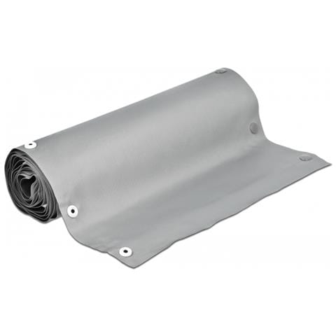 Manicotto per cavi con chiusura a bottone a pressione 2 m x 70 mm grigio / nero - Foto 1