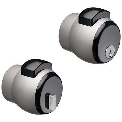 Pomolo Premi / apri Nova N. 13 Verniciato Argento / pulsante Nero - Foto 2