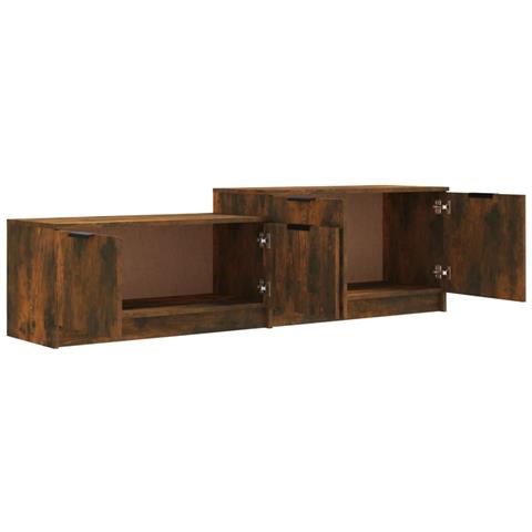 Mobile Tv Rovere Fumo 158,5x36x45 Cm In Legno Multistrato - Foto 2