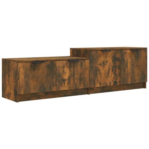 Mobile Tv Rovere Fumo 158,5x36x45 Cm In Legno Multistrato - Foto 1
