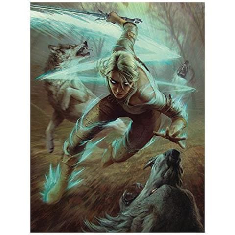 The Witcher 3 Wild Hunt: Ciri & The Wolves Deluxe Puzzle (1000 Pezzi), Nero - Foto 1