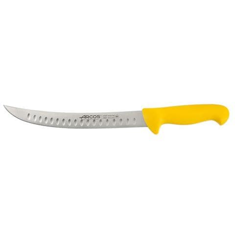 Coltello Da Macellaio Curvo Giallo Serie 2900 Lama In Acciaio Inox Nitrum® Lunga 25 Cm Con Manico In Polipropilene (pp) - Foto 1