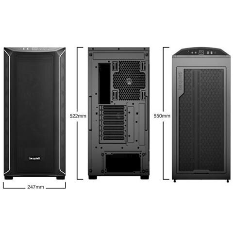 Case BASE OMBRA 800 DX Midi Tower ATX, EATX, micro ATX, Mini-ITX Porte USB 3.2 Colore Nero (Finestrato) - Foto 2