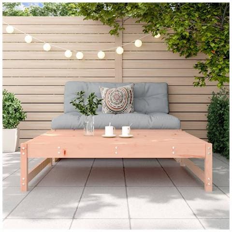 Poggiapiedi Da Giardino 120x80 Cm In Legno Massello Di Douglas - Foto 3