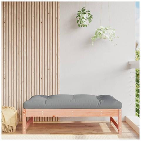 Poggiapiedi Da Giardino 120x80 Cm In Legno Massello Di Douglas - Foto 1