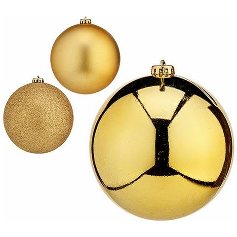 Set Di Palline Di Natale Dorato Plastica Ø 15 Cm (4 Unità) - Foto 2