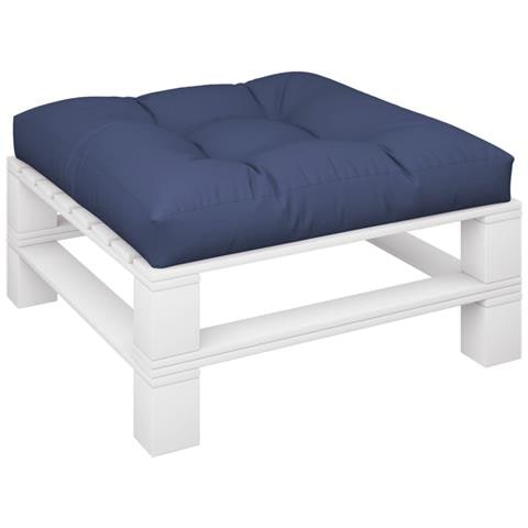 Cuscino Per Pallet Blu Marino 80x80x12 Cm In Tessuto - Foto 3