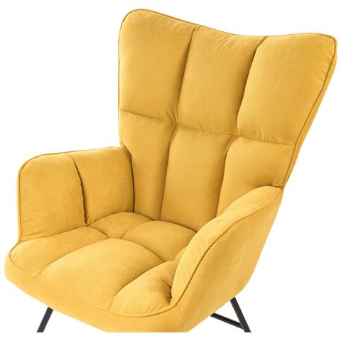 Sedia A Dondolo Giallo Oulu - Foto 2