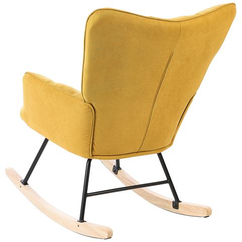 Sedia A Dondolo Giallo Oulu - Foto 7