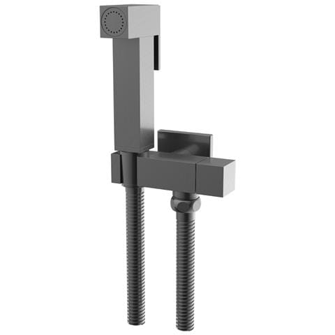 Idroscopino Wc Doccetta Ottone Portatile Shutoff Monogetto Con Leva Kit *** Finitura- : Canna Di Fucile Quadro - Foto 1