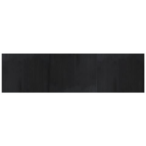 Tappeto Rettangolare Nero 80x300 Cm In Bambù - Foto 2