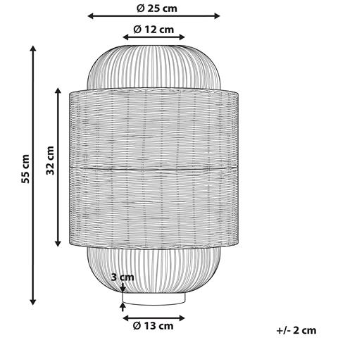 Lampada Da Tavolo Tanganyika Rattan Naturale - Foto 9