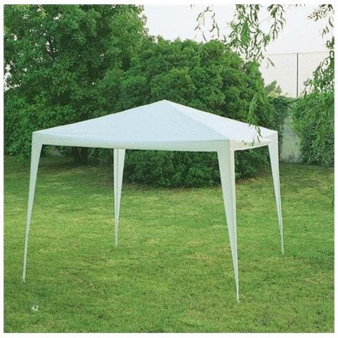 Gazebo 3x3 M In Acciaio Con Telo In Polietilene Bianco Oasis - Foto 8