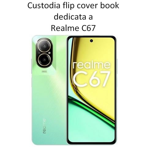 Smart Book Custodia A Libro Poket Flip Cover Case Per Realme C53 (2023) 4g Blu - Foto 2