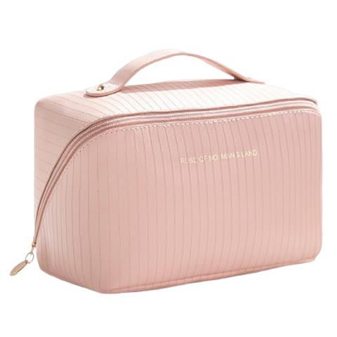 Spaziosa Borsa Da Toilette/trucco Beige - Foto 1