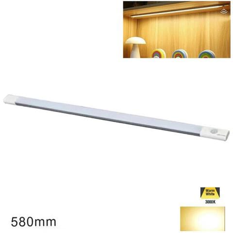 Barra A Led Cucina Luce Calda Sensore Movimento Sotto Pensile Ricaricabile 58cm - Foto 1