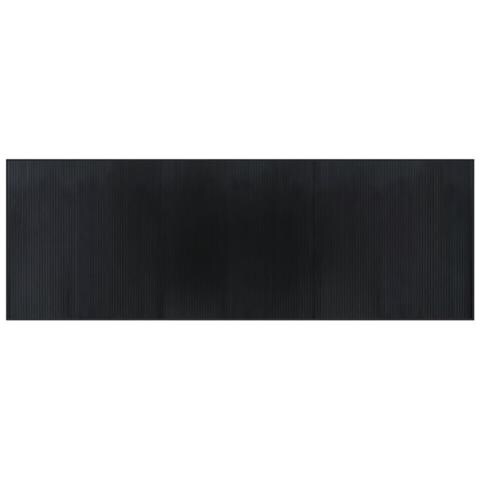 Tappeto Rettangolare Nero 100x300 Cm In Bambù - Foto 2