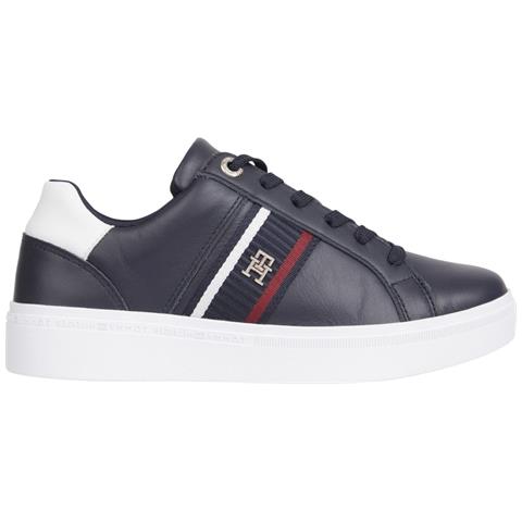 Corp Webbing Sneaker Sneakers Pelle Scarpe Donna Blu Eu 36, Fw0fw07379 Dw6 - Foto 2