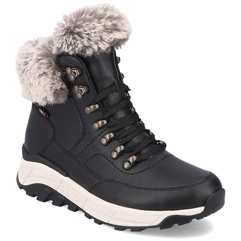 Black Casual Closed Booties Stivaletti Pelle Scarpe Donna Nero Eu 38, W0063-00 - Foto 1