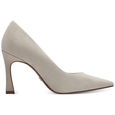 Ivory Leather Elegant Closed Pumps High Scarpe Con Tacco Pelle Scarpe Donna Beige Eu 36, 1-22438-42 413 - Foto 3