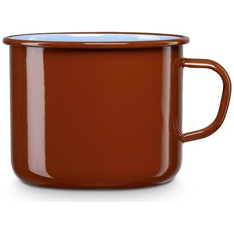 Terra Bollilatte Induzione, Casseruola Acciaio Smaltato 18cm, Bollitore Vintage 3l Marrone - Foto 1