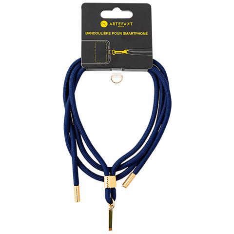 Tracolla Universale Per Smartphone Con Sistema Di Montaggio A Conchiglia, Blu Marine - Foto 1