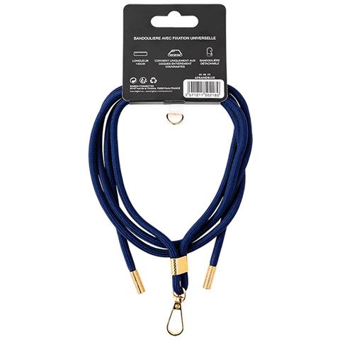 Tracolla Universale Per Smartphone Con Sistema Di Montaggio A Conchiglia, Blu Marine - Foto 2