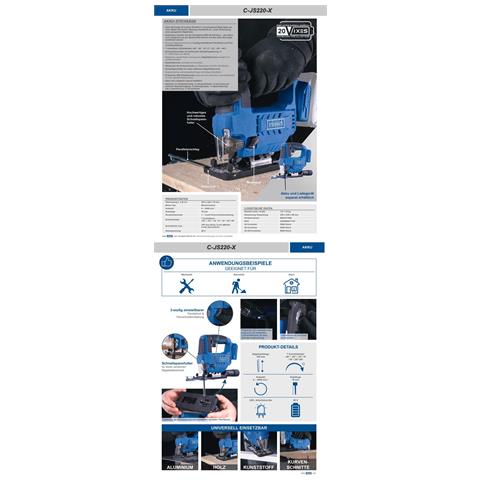 Seghetto Alternativo 20v Senza Batteria Ixes C-js220-x - Foto 8