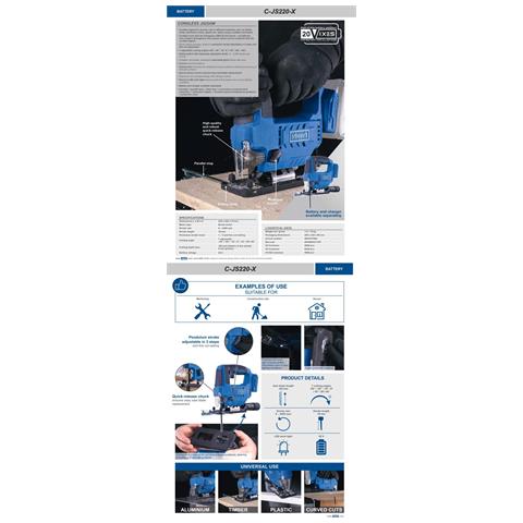 Seghetto Alternativo 20v Senza Batteria Ixes C-js220-x - Foto 1