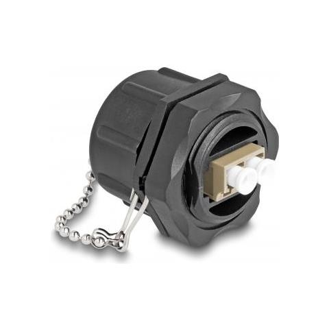 Delock 87885 Adattatore Di Fibra Ottica Lc/lc 1 Pz Beige, Nero - Foto 1