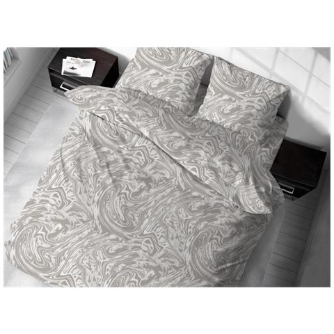 Sacco Copripiumino In 100% Cotone Made Italy Disegno Splash Piazza E Mezza Beige - Foto 1