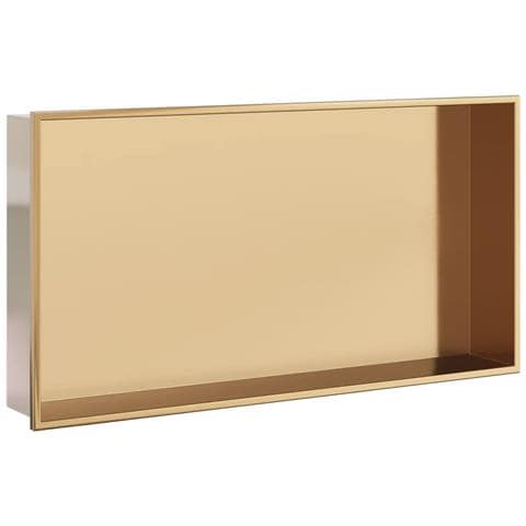 Nicchia Per Doccia Oro Spazzolato 62x32x9cm In Acciaio Inox - Foto 2