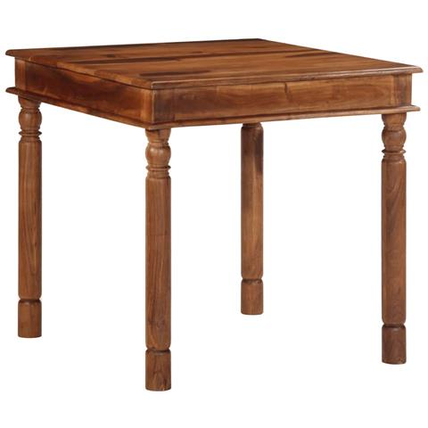 Tavolo Da Pranzo 80x80x77 Cm Legno Massello Di Acacia - Foto 1