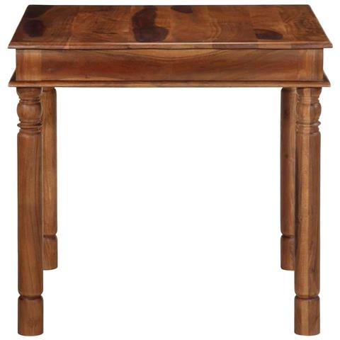 Tavolo Da Pranzo 80x80x77 Cm Legno Massello Di Acacia - Foto 3