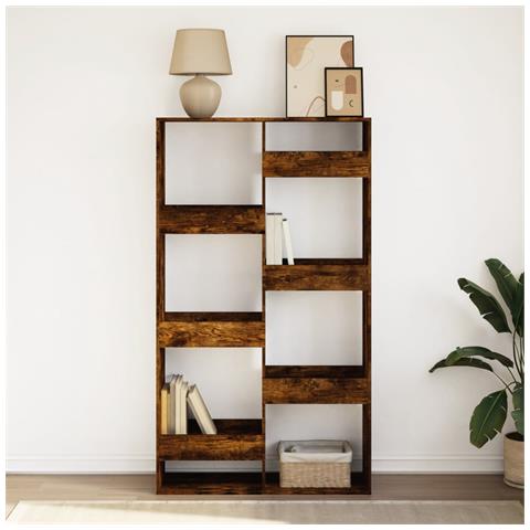 Libreria Rovere Fumo 100x33x175 Cm In Legno Multistrato - Foto 3
