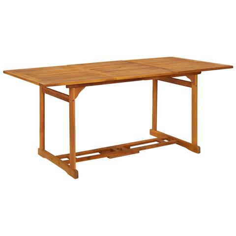 Set Da Pranzo Da Giardino 7pz 180x90x75cm Legno Massello Acacia - Foto 3