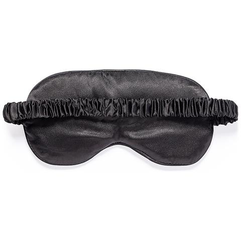 Mascherina Per Occhi Copertina In Raso 20x10x1 Cm. Colore Nero - Foto 2