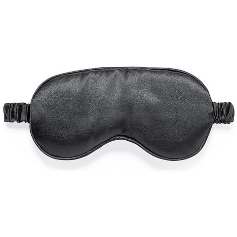 Mascherina Per Occhi Copertina In Raso 20x10x1 Cm. Colore Nero - Foto 1