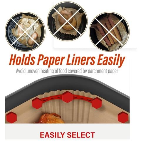 Clip Magnetica Per Fogli Di Carta Per Friggitrice Ad Aria - Fissa I Tuoi Fogli Black - Foto 2