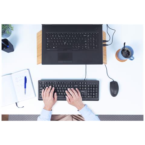 Primo tastiera Ufficio USB Portoghese Nero - Foto 2