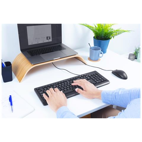 Primo tastiera Ufficio USB Portoghese Nero - Foto 10