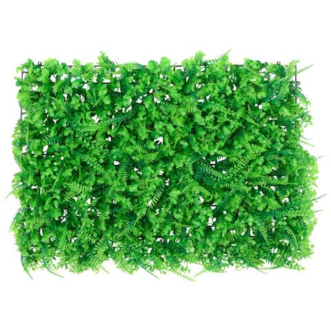 Recinzione Foglie Felce Artificiali 24 pz Verde 40x60 cm - Foto 2