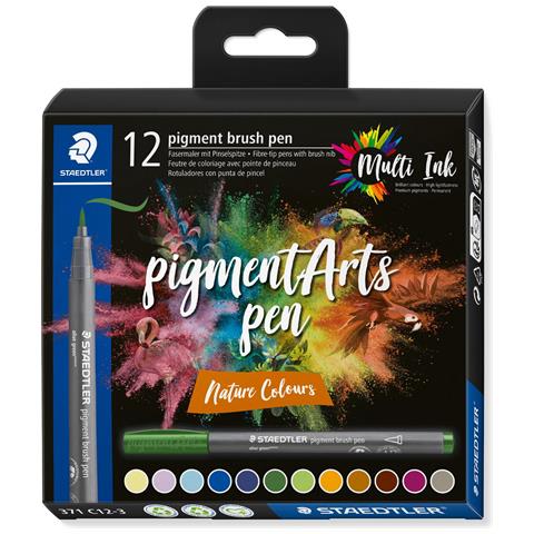 Pigment Arts Brush Pen Nature Colors marcatore Multicolore 12 pz - Foto 1