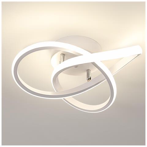 Plafoniera Led Comely 30w 3300 Lm 4500k Argento 30x30x10 Cm - Foto 1