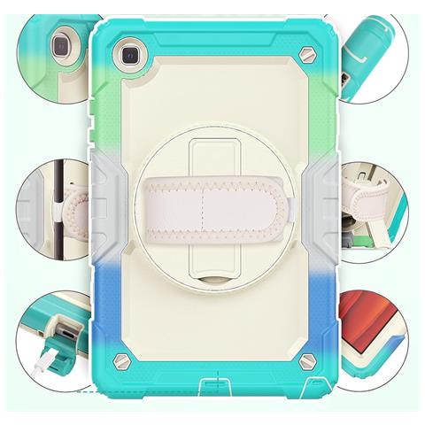 Custodia Per Samsung Galaxy Tab A 8.0"" Con Tracolla Verde - Foto 4